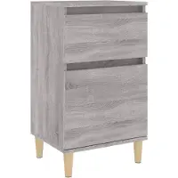 vidaXL Table de chevet sonoma gris 40x35x70 cm