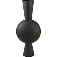 Light & Living Vase Kavandu de - Noir - 37,5 x 22 x 81 cm - Métal - Moderne - Vase à fleurs - Décoration d'intérieur - Vase décoratif pour le salon ou la chambre à coucher