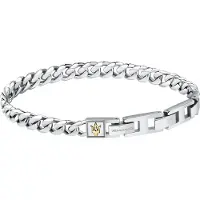 Maserati Jm422avd 22 Cm Bracelet Argenté Homme