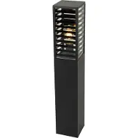QAZQA Lampadaire d'extérieur moderne noir 80 cm IP44 - Reims