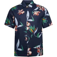 Superdry pour homme. M4010620A Chemise hawaïenne marine à manches courtes (XXL), Casuel, Modal, Manche courte