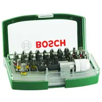 Bosch Blau Zubehör 2607017560 SCHROEVEN MP (32-DELIGE SCHROEFBITSET MET KLEURCODERING) (Cruciforme Phillips PH)