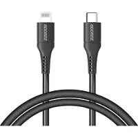 Accezz Câble Lightning vers USB-C - MFi - 1 mètre - Noir