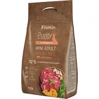 Fitmin Dog Purity Grain free adult mini beef 4 kg Croquettes pour petits chiens adultes au bœuf