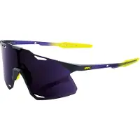 100 Pics Hypercraft Sunglasses Noir Dark Purple Lens/CAT3