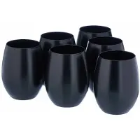 Chef & sommelier Verre ?eau primarific 36 cl noire 6 pi?ces