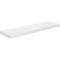 vidaXL Étagère murale flottante Blanc brillant 90x23,5x3,8 cm MDF