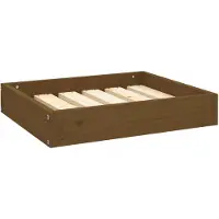 vidaXL Lit pour chien brun miel 51,5x44x9 cm pin massif