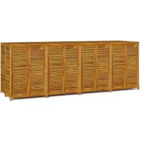 vidaXL Coffre de jardin 280x87x104 cm bois massif acacia