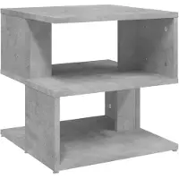 vidaXL Table d'appoint gris béton 40x40x40 cm bois d'ingénierie