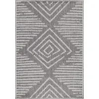 Ayyildiz Hali Ayyildiz | Tapis d'extérieur ARUBA - 80 cm x 250 cm - Gris et crème - Résistant aux intempéries - Facile à nettoyer
