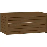 vidaXL Coffre de jardin brun miel 101x50,5x46,5 cm Pin massif