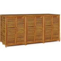 vidaXL Coffre de jardin 210x87x104 cm bois massif acacia