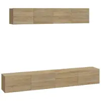 vidaXL Ensemble de 4 meubles TV en bois composite chêne Sonoma