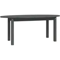 vidaXL Table basse Gris 110x55x45 cm Pin massif