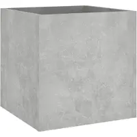 vidaXL Jardinière gris béton 40x40x40 cm Bois composite