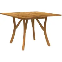 vidaXL Table de jardin 110x110x75 cm bois massif acacia