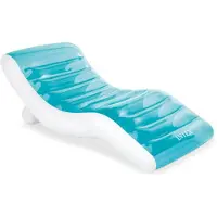 Intex Splash Lounge Premium Inflatable Mattress 99x191 Cm Blanc,Bleu