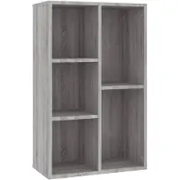 vidaXL Bibliothèque/Buffet sonoma gris 50x25x80 cm bois d'ingénierie