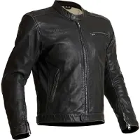 Halvarssons Idre blouson en cuir de moto, noir, 50