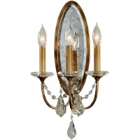 Elstead Lighting Applique murale Elstead Valentina, culot E14, 3 lumières, finition bronze oxydé