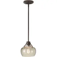 Elstead Lighting Suspension Urban Renewal en fer rustique, 1xE27x60W, métal, dimensions : 133,3 x 20,3 x 20,3 cm, IP20, Feiss