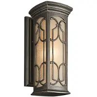 Kichler Applique d'extérieur Franceasi, bronze vieilli, 1xE27x60W, aluminium, dimensions : 45,7 x 17,8 x 22,9 cm, IP44,