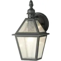 Elstead Lighting Applique d'extérieur en verre noir E27 60 W Polruan Elstead