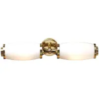 Elstead Lighting Applique murale au-dessus du miroir Eliot, laiton poli, 2xG9x3W, laiton, dim. : 9,5 x 47 x 13 cm, IP44, Elstead