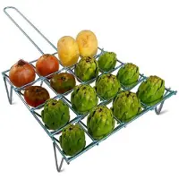 Gourmet Kitchen Grille Légumes Cuisson Homogène Et Saine Pour 16 Portions -