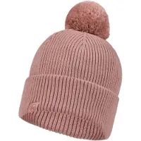 Buff Knitted Beanie Rose