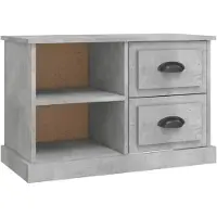 vidaXL Armoire TV gris béton 73x35,5x47,5 cm Bois composite