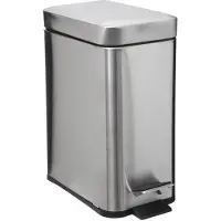 5 Five Rectangle Bin, Poubelle, Argent