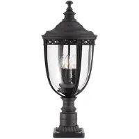 Elstead Lighting Lampadaire 63 cm English Bridle 3xE14 noir Feiss FE-EB3-L-BLK