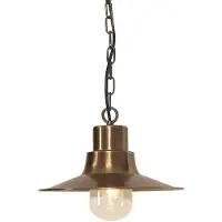 Elstead Lighting Suspension d'extérieur en laiton vieilli, E27, 60 W, Sheldon Elstead
