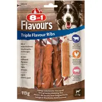 8In1 Triple Flavour côtes de porc pour chien