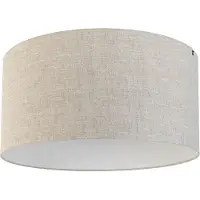 QAZQA Abat-jour en tissu gris clair 50/50/25