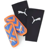 Puma Ultra Light Sleeve Protège-tibias 01 - ultra orange/bleu mica XL