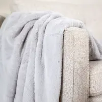 NATURL. Plaid lavable | Otis Gris Clair | 130x170cm | Gris | Rectangulaire | Tapis