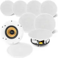 Inventum speaker set (4x) - Power Dynamics WCS50 wifi plafondspeakers Bluetooth - 400W (Passif, 2x 50 W), Haut-parleur PA, Blanc