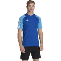 Adidas Hommes, T-shirt de sport, Tiro 23 Justaucorps de compétition bleu HU1296 (L) (L), Bleu, L