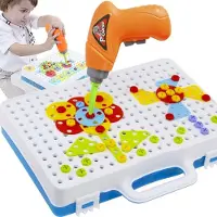 ISO 9427 Mosaic blocs de puzzle en plastique pour enfants + tournevis