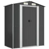 vidaXL Abri de jardin anthracite 192x108x223 cm Acier galvanisé