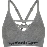 Reebok Soutien-gorge de sport sans couture Maryna Gris Chiné femme