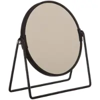 5five Simply Smart Miroir à bascule avec pieds, diamètre 17 cm, noir - 5 five simply smart