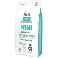 Brit Care Grain Free Mini light &amp; sterilised rabbit &amp; salmon - Lapin &amp; Saumon pour chiens de races mini stérilisés - 2 x 7 kg