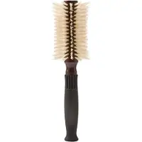 Christophe Robin Pre-Curved Blowdry Hairbrush with Natural Boar-Bristle and Wood - 12 Rows