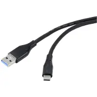 Renkforce Câble USB 3.2 Gen1 3.0 3.1 USB-C mâle 3.00 m noir (RF-4995178)