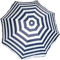 Gebro Pharma Gmbh Parasol de plage à rayures bleu marine 200 cm
