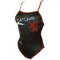 Turbo Scotland Swimsuit Noir L Femme